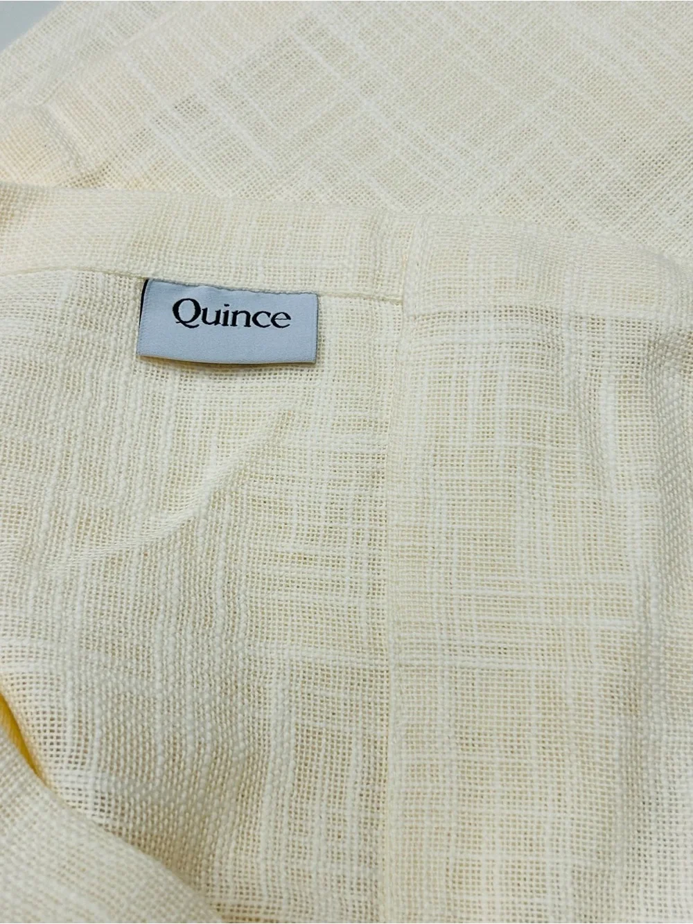 QUINCE Set Of 2 48x96 Cotton Sheer Curtains Ivory 0380